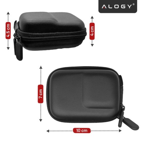 Pokrowiec do DJI Action 5/4/3 i GoPro 8/9/10/11/12 Torba Ochronna do kamerki sportowej, Twarde Etui, Lekka, Alogy HardFoamBag™ -