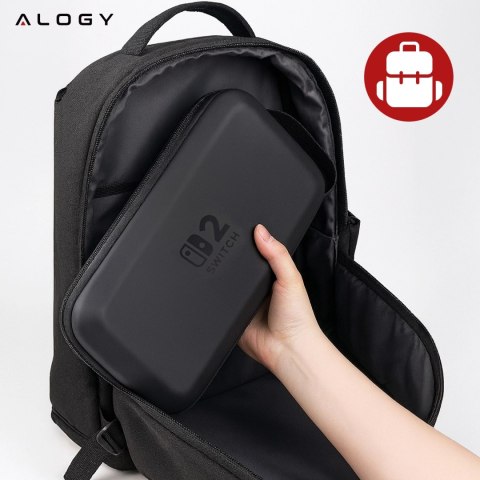 Pokrowiec do Nintendo Switch 2 2025 Torba Ochronna Duże Twarde Etui EVA, Kuferek, Wodoodporna, Lekka, z Uchwytami Alogy HardFoam