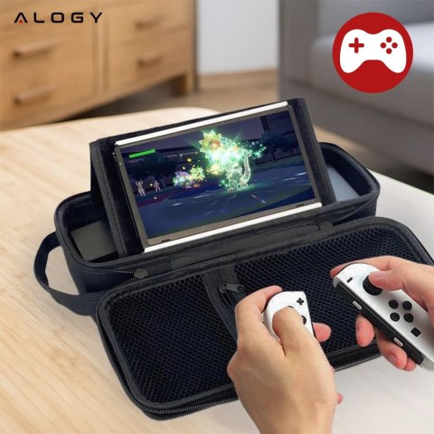 Pokrowiec do Nintendo Switch 2 2025 Torba Ochronna Duże Twarde Etui EVA, Kuferek, Wodoodporna, Lekka, z Uchwytami Alogy HardFoam
