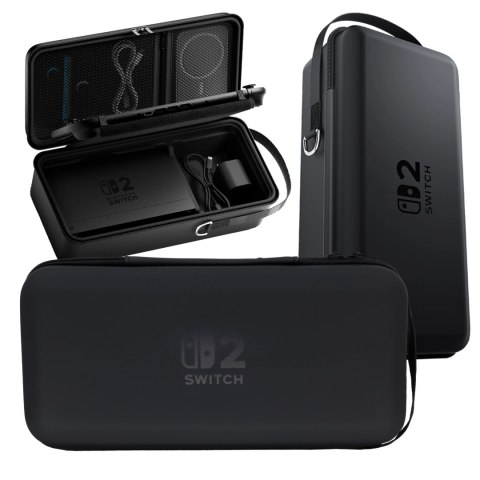 Pokrowiec do Nintendo Switch 2 2025 Torba Ochronna Duże Twarde Etui EVA, Kuferek, Wodoodporna, Lekka, z Uchwytami Alogy HardFoam