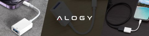 Przejściówka Adapter USB OTG USB-A 3.0 do Lightning, Kabel do iPhone i iPad, Obsługa Pendrive, Szybki Transfer Danych, Alogy OTG