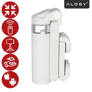 Selfie Stick Mini Tripod stabilny kompaktowy lekki Kijek do Selfie i Statyw Rozkładany 360° z Pilotem Bluetooth 10m, Stojak do Z