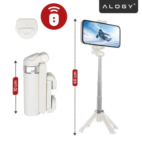 Selfie Stick Mini Tripod stabilny kompaktowy lekki Kijek do Selfie i Statyw Rozkładany 360° z Pilotem Bluetooth 10m, Stojak do Z