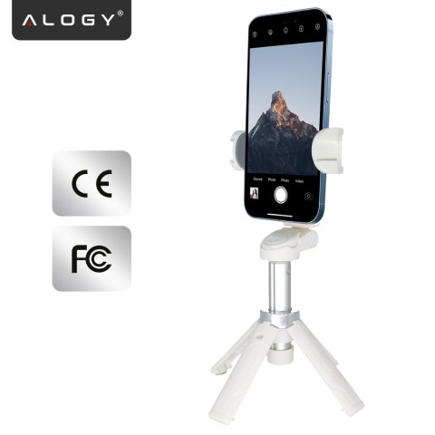 Selfie Stick Mini Tripod stabilny kompaktowy lekki Kijek do Selfie i Statyw Rozkładany 360° z Pilotem Bluetooth 10m, Stojak do Z