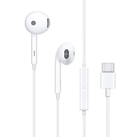 Słuchawki OPPO MH135-3 USB-C z Mikrofonem i Pilotem Douszne Białe