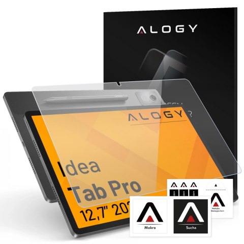 Szkło Hartowane 9H do Lenovo IDEA TAB Pro 12 2025 12.7" TB373-FU/TB375-FC, Ochronne Szkiełko na Ekran, Prosty Montaż Bez Bąbelkó