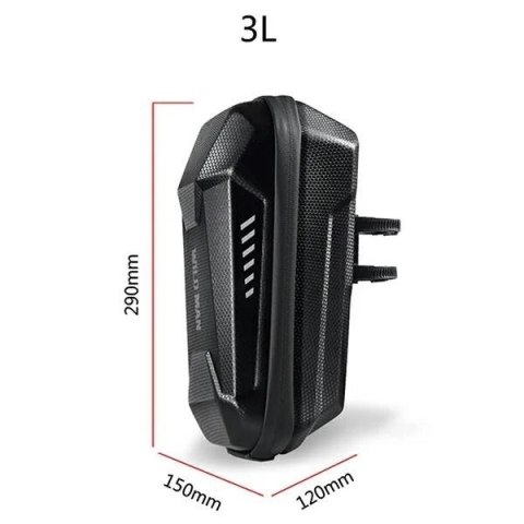 Etui na hulajnogę WILDMAN ES8X Plus 3L Sakwa na kierownicę Czarna PC