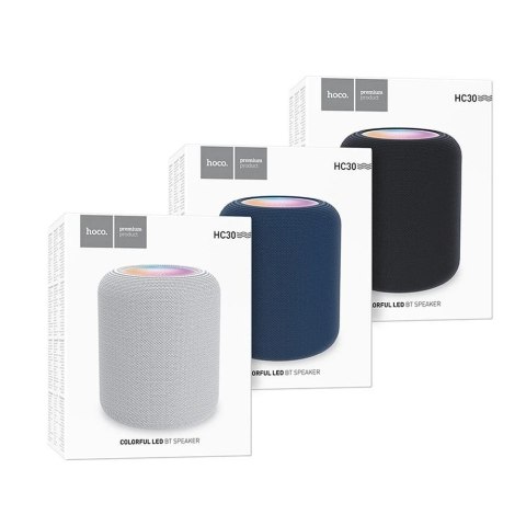 HOCO HC30 Głośnik Bluetooth 5W RGB LED Czarny Przenośny