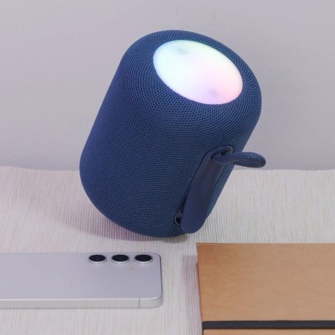 HOCO HC30 Głośnik Bluetooth 5W RGB LED Niebieski Przenośny