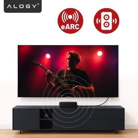 Kabel HDMI 2.1 1.5 m, 4K/8K Alogy Ultra High Speed™ 48 Gbps 60Hz, Premium z Pozłacanymi Końcówkami, Nylonowy Oplot, Miedziany - 