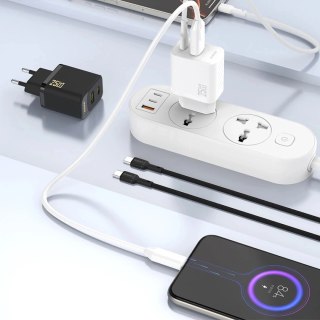 Ładowarka Dudao 25W GaN USB-A, USB-C | Power Delivery i Quick Charge - Czarna