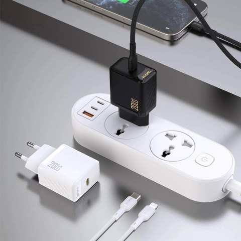 Ładowarka sieciowa Dudao PD20W GaN USB-C | Szybkie ładowanie Power Delivery - Biała