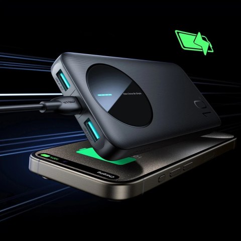 Powerbank Joyroom 10000mAh 12W 3 porty USB szybkie ładowanie czarny