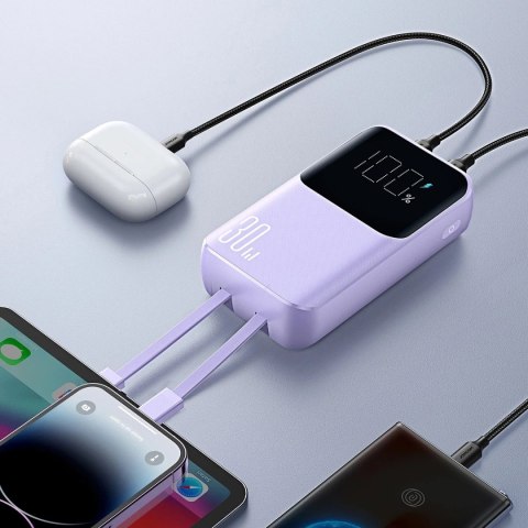 Powerbank Joyroom JR-PBC06 30W 10000mAh USB-C Lightning Fioletowy