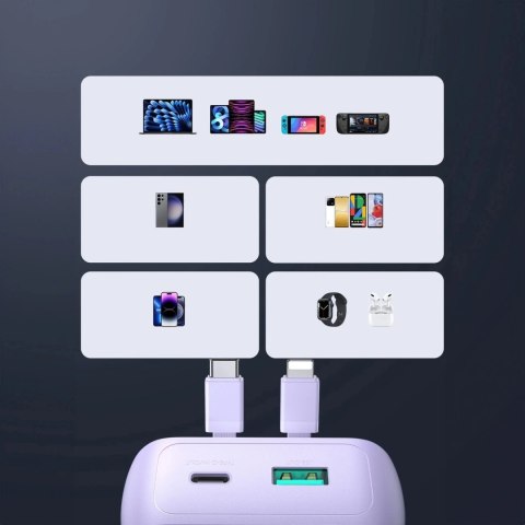 Powerbank Joyroom JR-PBC07 30W 20000mAh z kablami Lightning i USB-C