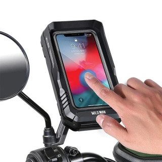 Torba na kierownicę rowerową WILDMAN FK3 Wodoodporna Czarna