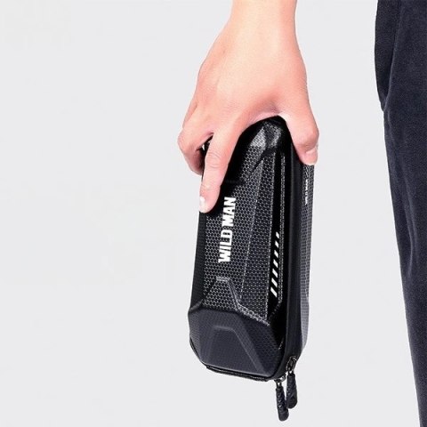 Torba rowerowa Wildman XS5 na ramę wodoodporna uchwyt na telefon Czarna