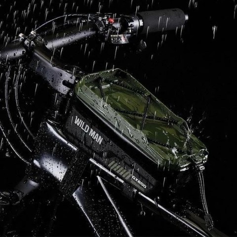 Torba rowerowa na ramę WILDMAN GX200 2L Czarna Uchwyt na telefon