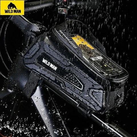 Torba rowerowa na ramę Wildman M M30 Czarna wodoodporna 1L