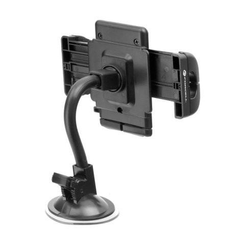 Uchwyt Samochodowy Forcell Regular 2w1 Kratka/Szyba Ramię 17 cm Czarny