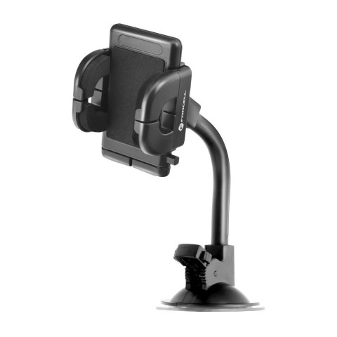 Uchwyt Samochodowy Forcell Regular 2w1 Kratka/Szyba Ramię 17 cm Czarny
