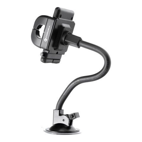 Uchwyt Samochodowy Forcell Regular 2w1 Kratka/Szyba Ramię 27 cm Czarny