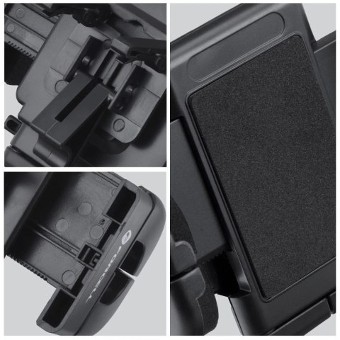 Uchwyt Samochodowy Forcell Regular do Kratki Wentylacyjnej Czarny