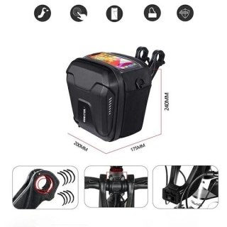 WILDMAN Torba na kierownicę GS9 3L uchwyt rowerowy czarna Wodoodporna