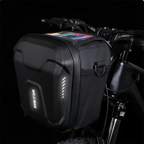 WILDMAN Torba na kierownicę GS9 3L uchwyt rowerowy czarna Wodoodporna