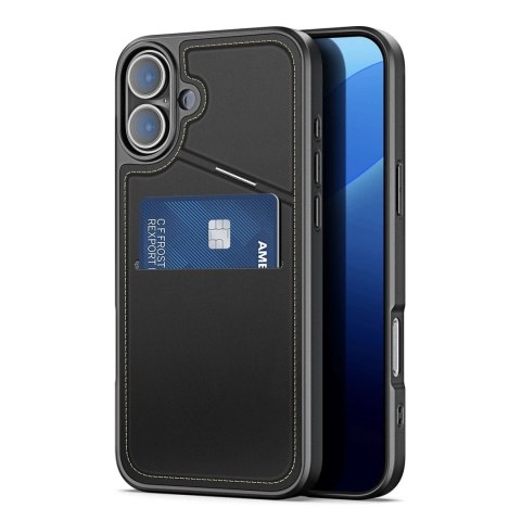 Etui do iPhone 16 Dux Ducis Rafi II Mag MagSafe RFID Podstawka Czarne