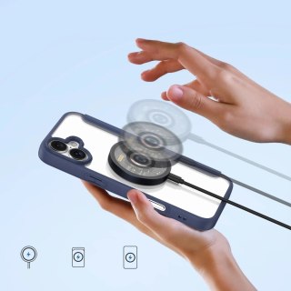 Etui do iPhone 16 Dux Ducis Skin X Pro MagSafe Klapka Niebieskie
