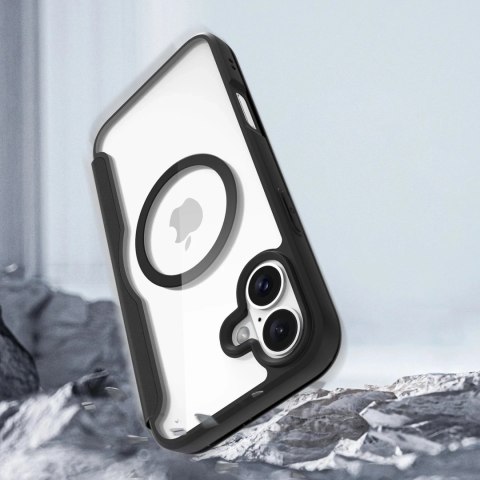 Etui do iPhone 16 Plus Dux Ducis Skin X Pro MagSafe Klapka Czarne