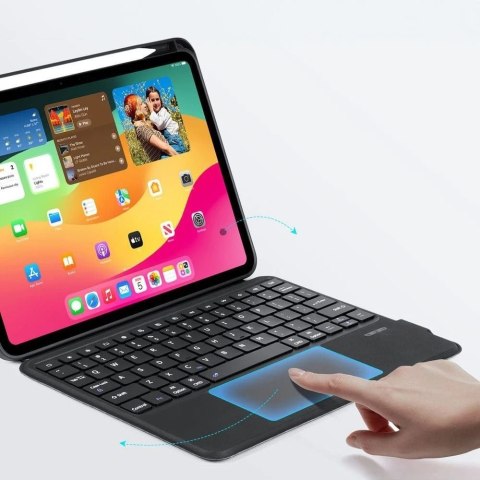 Etui ochronne z klawiaturą bluetooth do iPad Pro 11 (2024) DUX DUCIS DK Czarne