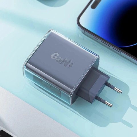 Ładowarka sieciowa Acefast A45 GaN 65W 3 porty (1xUSB, 2xUSB-C) zielona