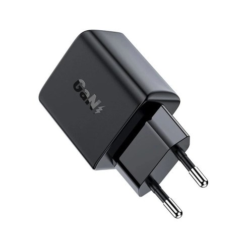 Ładowarka sieciowa Acefast GaN 30W USB-C PD QC 3.0 Czarna Black