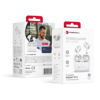 Słuchawki bezprzewodowe douszne Forcell F-Audio TWS Master Pro białe White