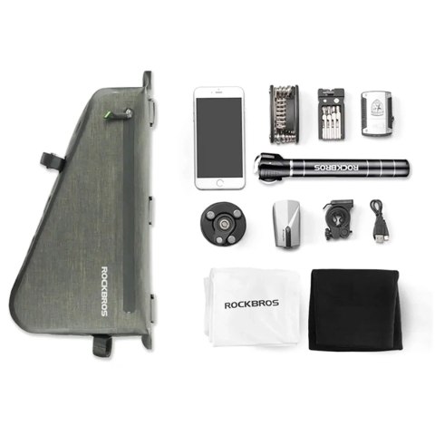 Torba rowerowa Rockbros AS-017 5L Na Ramę Wodoodporna Zielona