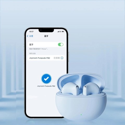 Bezprzewodowe słuchawki douszne Joyroom Funpods JR-FB2 - niebieskie