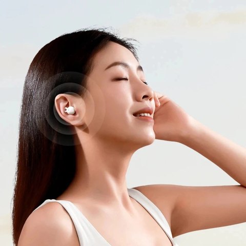 Bezprzewodowe słuchawki douszne Joyroom JR-TS3 kompaktowe biały