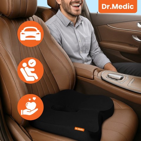 Poduszka do Samochodu na fotel DR.MEDIC SeatRest™ Ergonomiczna poduszka biurowa wsparcie kości ogonowej na krzesło siedzenie do 