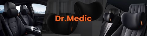Poduszka do Samochodu pod Głowę Kark Szyję DR.MEDIC ComfortSupport™ Ergonomiczna poduszka na fotel zagłówek krzesło do auta dla 