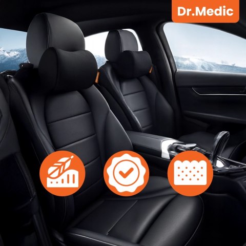 Poduszka do Samochodu pod Głowę Kark Szyję DR.MEDIC ComfortSupport™ Ergonomiczna poduszka na fotel zagłówek krzesło do auta dla 
