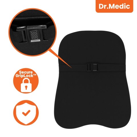 Poduszka do Samochodu pod Głowę Kark Szyję DR.MEDIC ErgoNeck™ Ergonomiczna poduszka na fotel zagłówek dla kierowcy pasażera