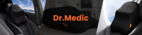 Poduszka do Samochodu pod Głowę Kark Szyję DR.MEDIC ErgoNeck™ Ergonomiczna poduszka na fotel zagłówek dla kierowcy pasażera
