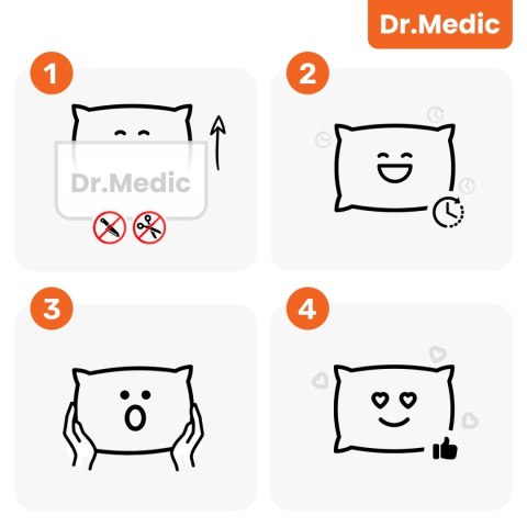 Poduszka do Samochodu pod Głowę Kark Szyję DR.MEDIC NeckRest™ Ergonomiczna poduszka na fotel zagłówek krzesło do biura auta dla 