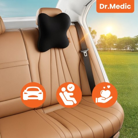 Poduszka do Samochodu pod Głowę Kark Szyję DR.MEDIC NeckRest™ Ergonomiczna poduszka na fotel zagłówek krzesło do biura auta dla 