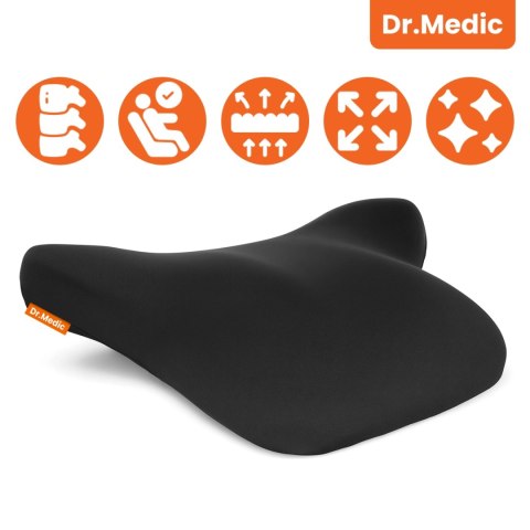 Poduszka do Samochodu pod Plecy Lędźwie DR.MEDIC ErgoDrive™ Ergonomiczna poduszka lędźwiowa na fotel krzesło do biura gaming aut