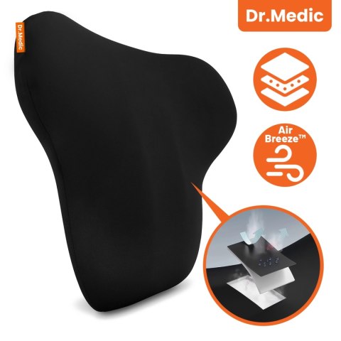 Poduszka do Samochodu pod Plecy Lędźwie DR.MEDIC ErgoDrive™ Ergonomiczna poduszka lędźwiowa na fotel krzesło do biura gaming aut
