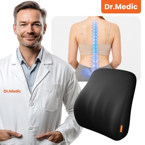 Poduszka do Samochodu pod Plecy Lędźwie DR.MEDIC LumbarGuard™ Ergonomiczna poduszka lędźwiowa na fotel krzesło do auta dla kiero