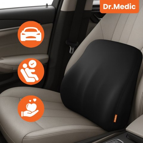Poduszka do Samochodu pod Plecy Lędźwie DR.MEDIC LumbarGuard™ Ergonomiczna poduszka lędźwiowa na fotel krzesło do auta dla kiero